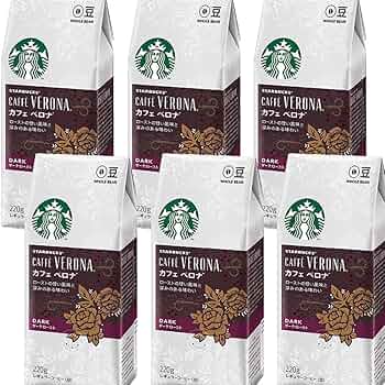★スターバックス コーヒー カフェ ベロナ 豆 220g×6袋 Amazon.co.jp: スターバックス コーヒー カフェ ベロナ 豆 220g